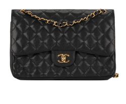 Jumbo Classic Double Flap, Caviar, Black, 15470974 (2011), AC,3*